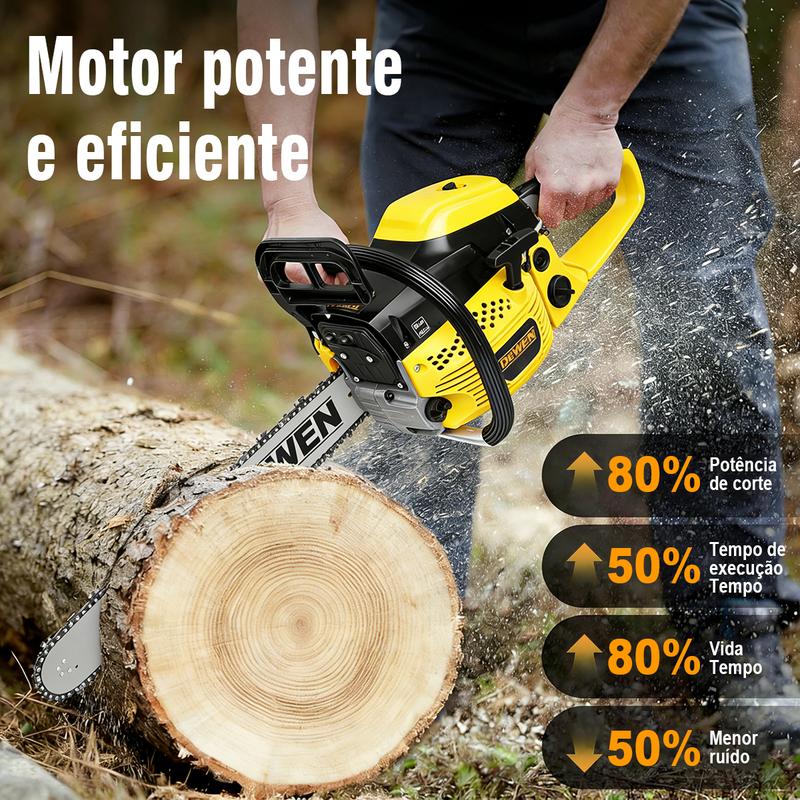 Motor potente e eficiente: até 80% mais potência de corte e 50% menos ruído
